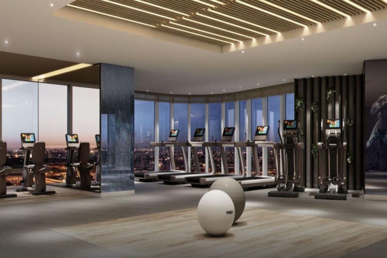Paramount Hotel Midtown Dubai Ngoại thất bức ảnh The gym at the 101