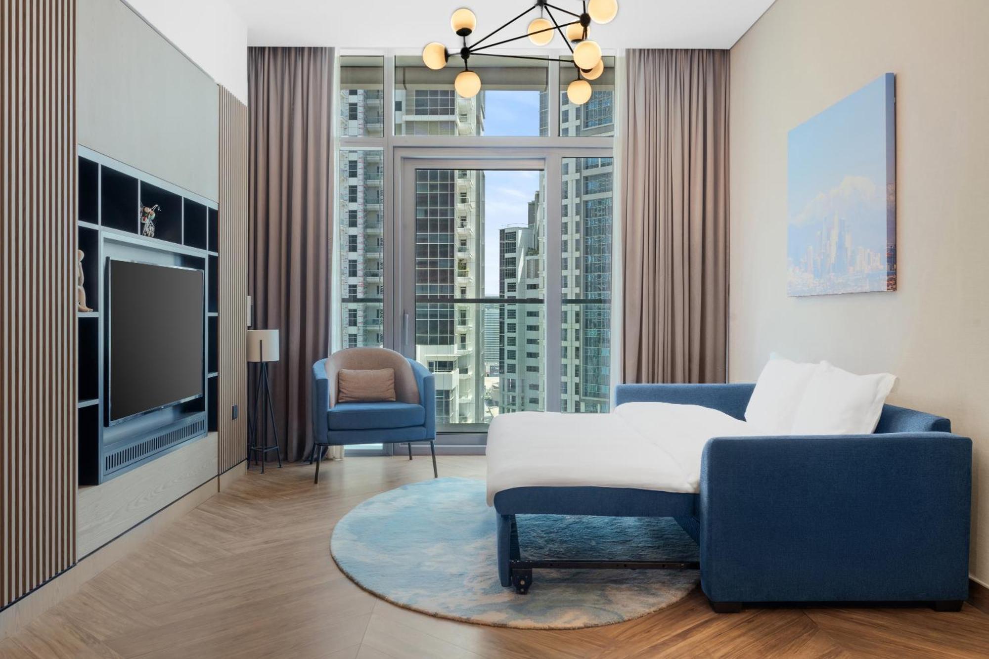 Paramount Hotel Midtown Dubai Ngoại thất bức ảnh A sofa bed